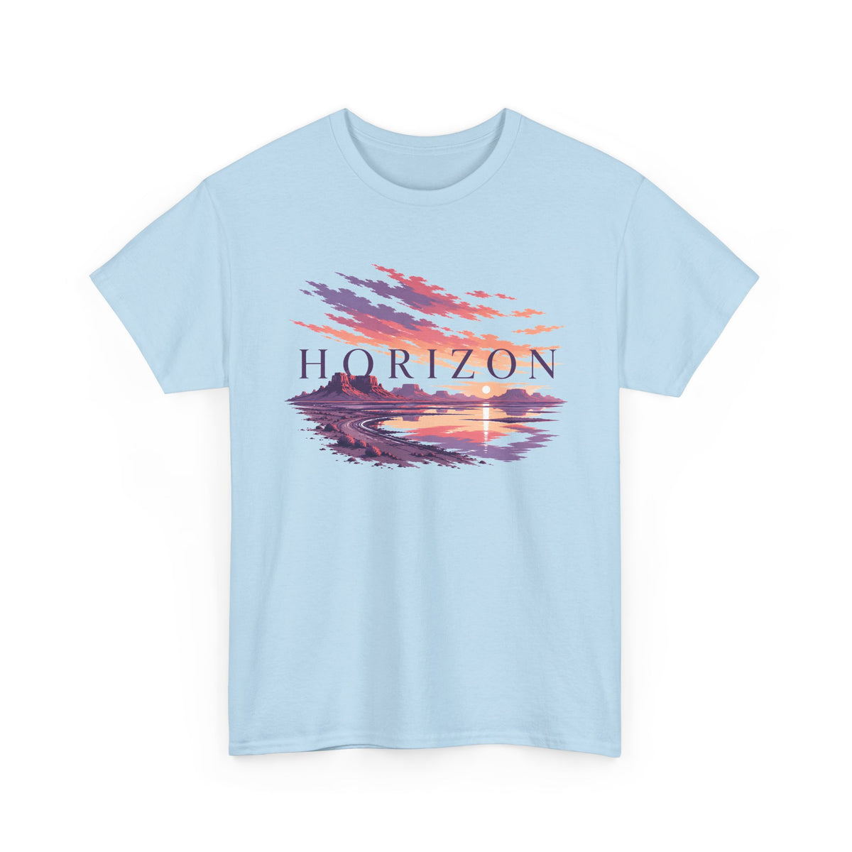 Watercolour Horizon at Sunset T-Shirt