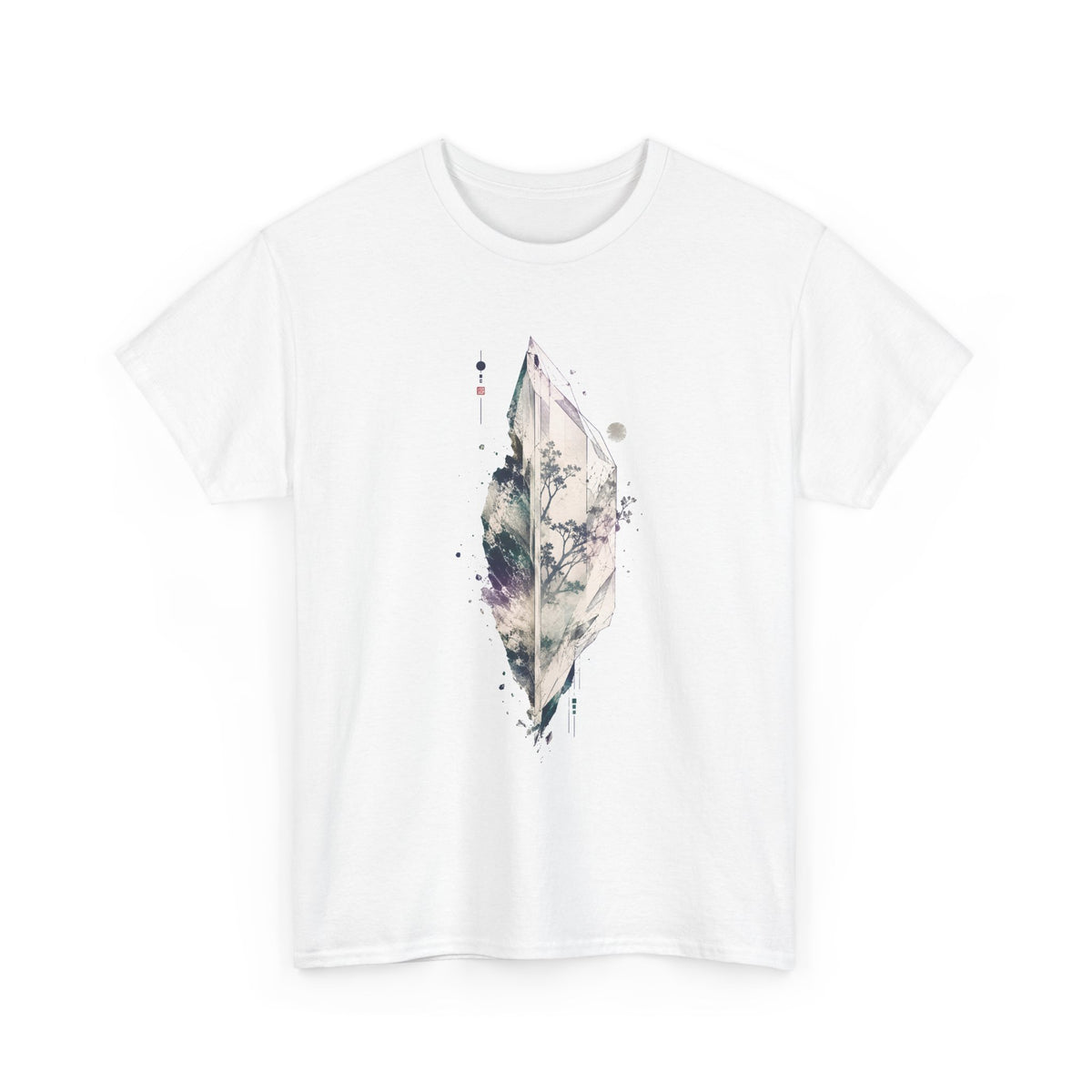 Crystal and Botanical Illustration T-Shirt