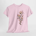 Burning Floral Engraving T-Shirt