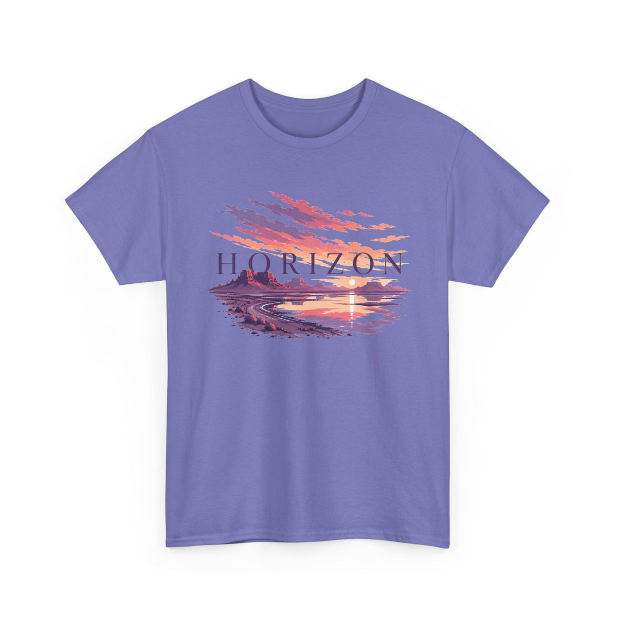 Watercolour Horizon at Sunset T-Shirt