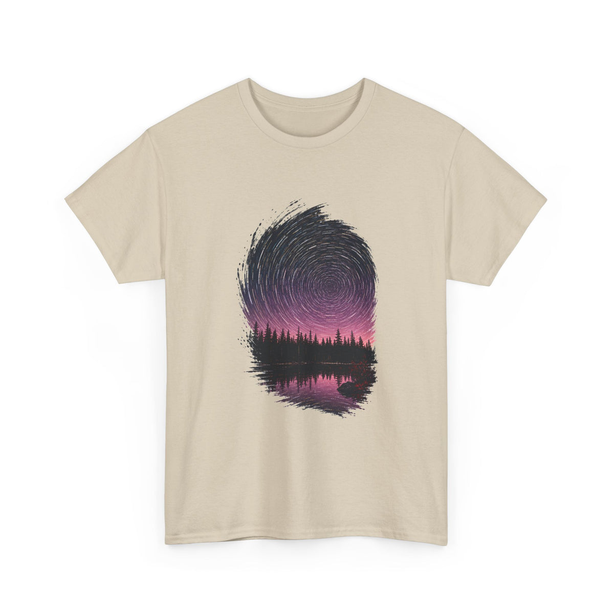 Cosmic Vortex Over a Pine Lake T-Shirt