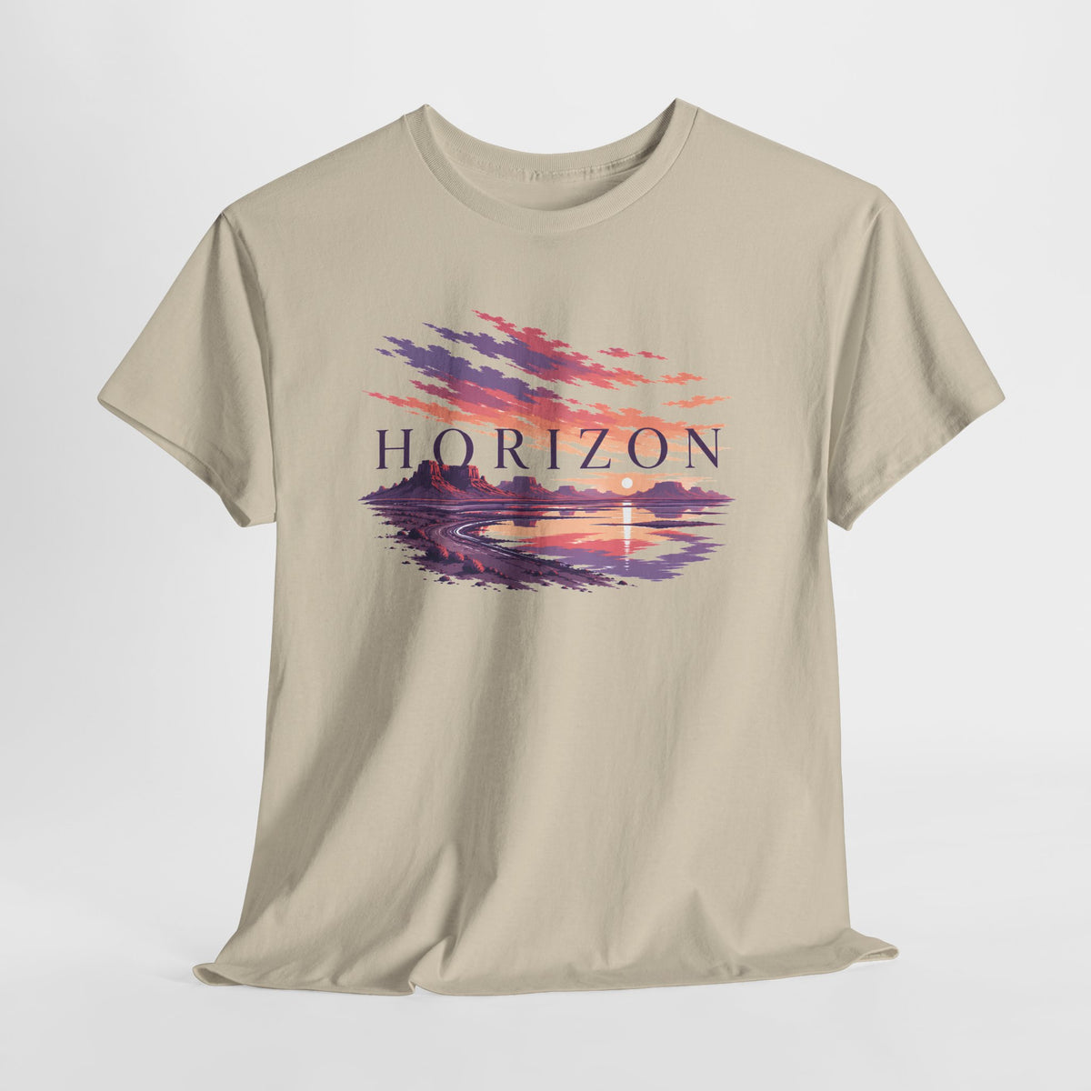 Watercolour Horizon at Sunset T-Shirt