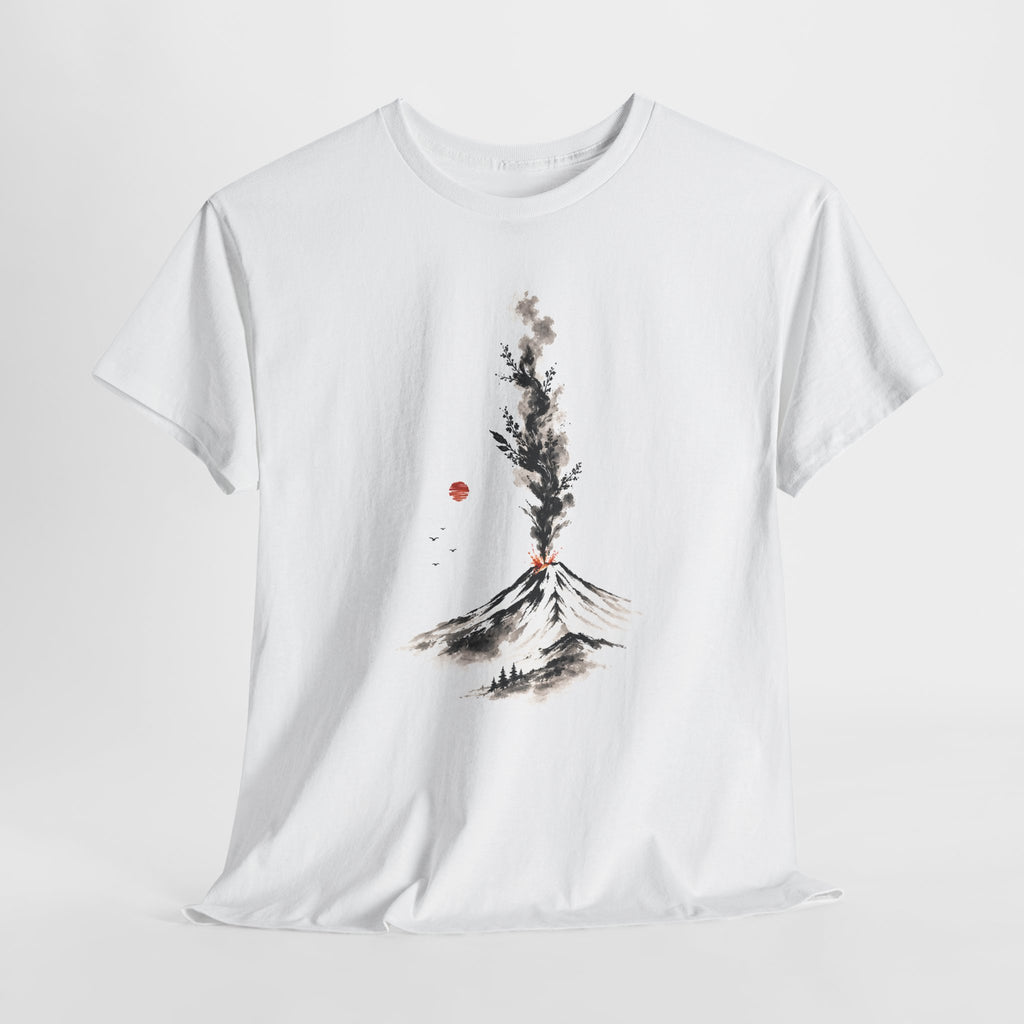 Volcano Beneath a Red Sun T-Shirt
