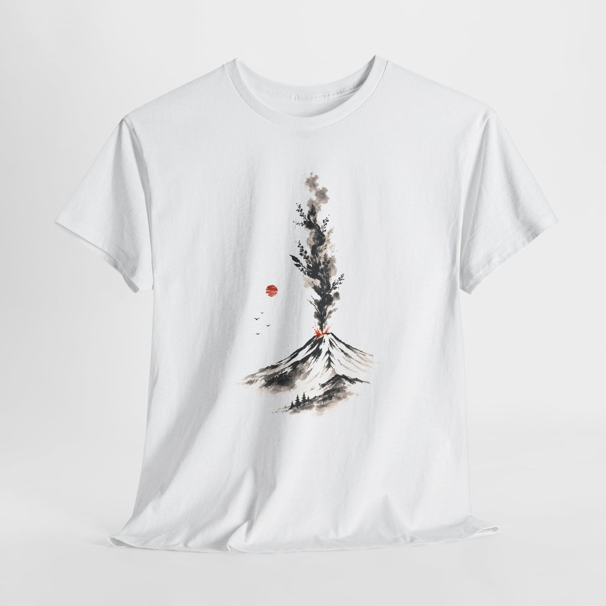 Volcano Beneath a Red Sun T-Shirt