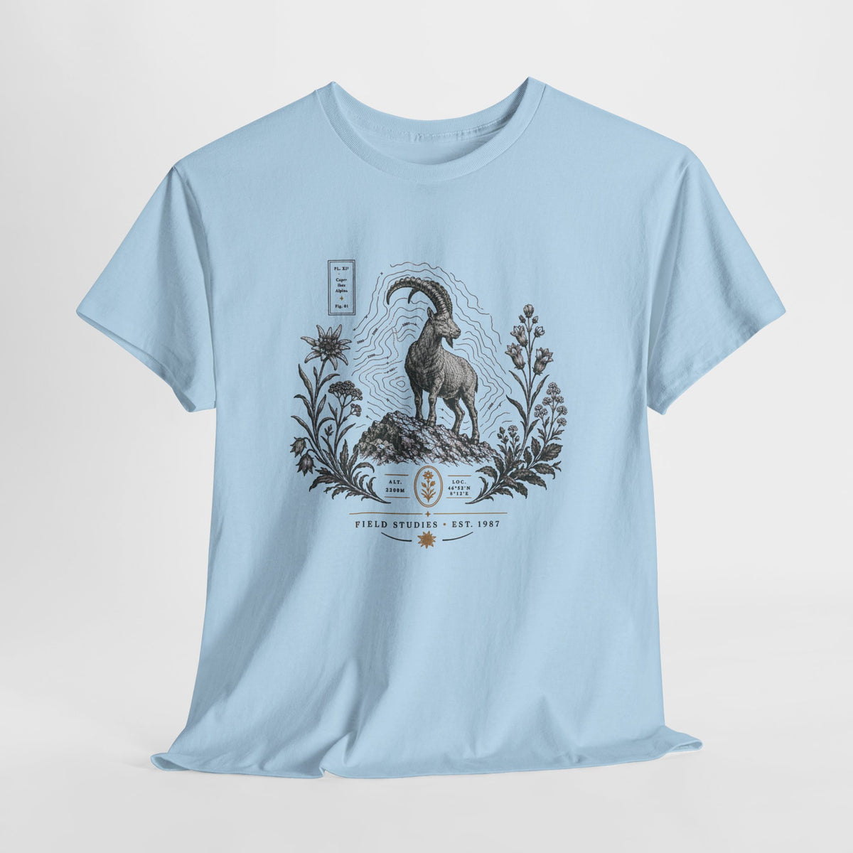 Vintage Alpine Ibex Field Studies Emblem T-Shirt