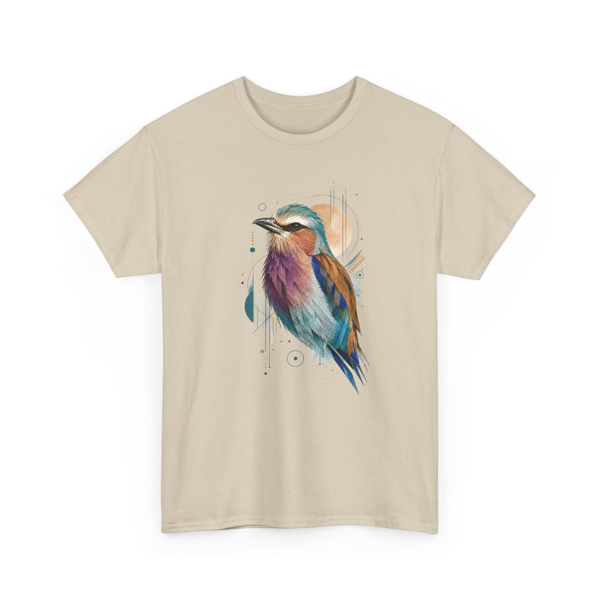 Vibrant Geometric Bird Portrait T-Shirt