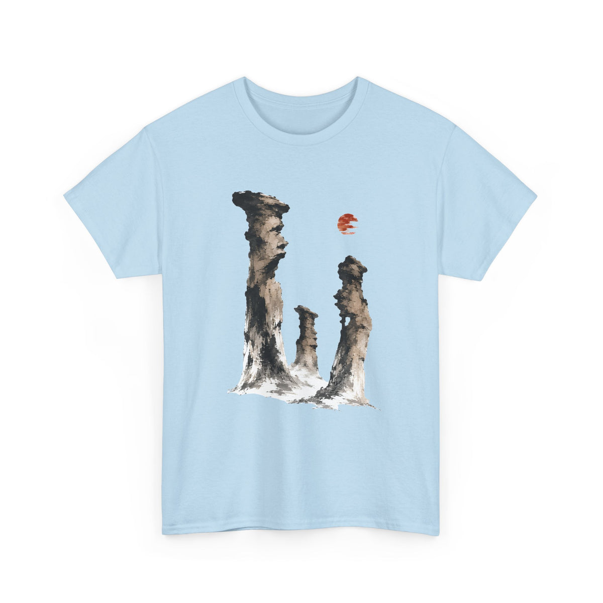 Ink-Wash Hoodoo Landscape T-Shirt