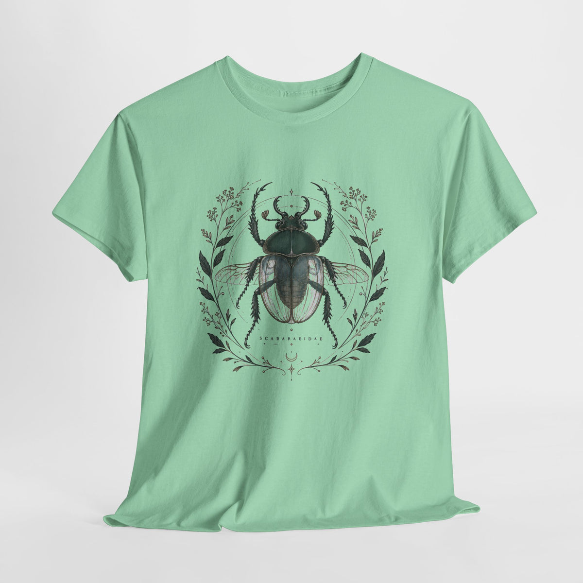 Scarab Botanical Emblem T-Shirt
