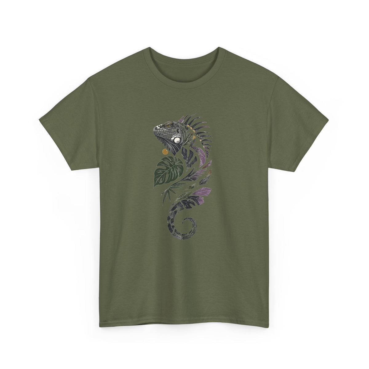 Iguana with Tropical Foliage T-Shirt