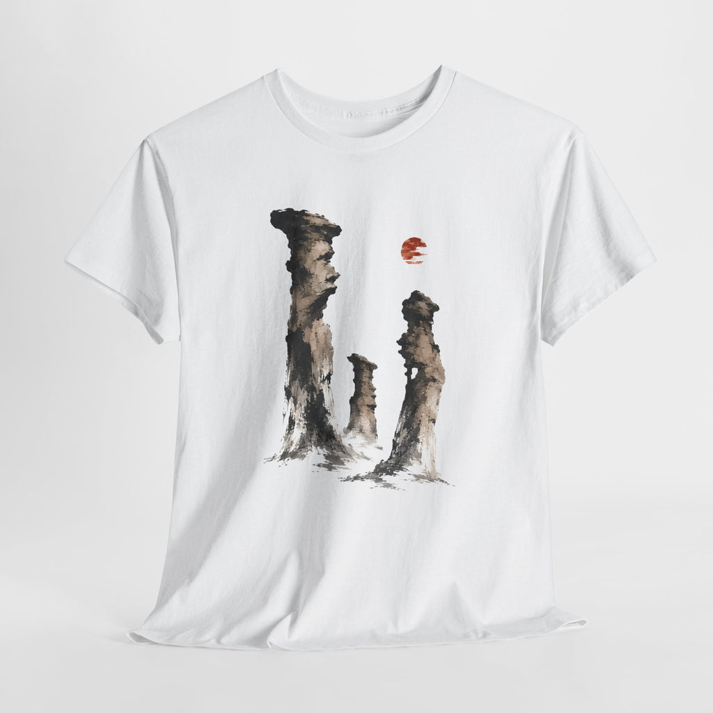 Ink-Wash Hoodoo Landscape T-Shirt