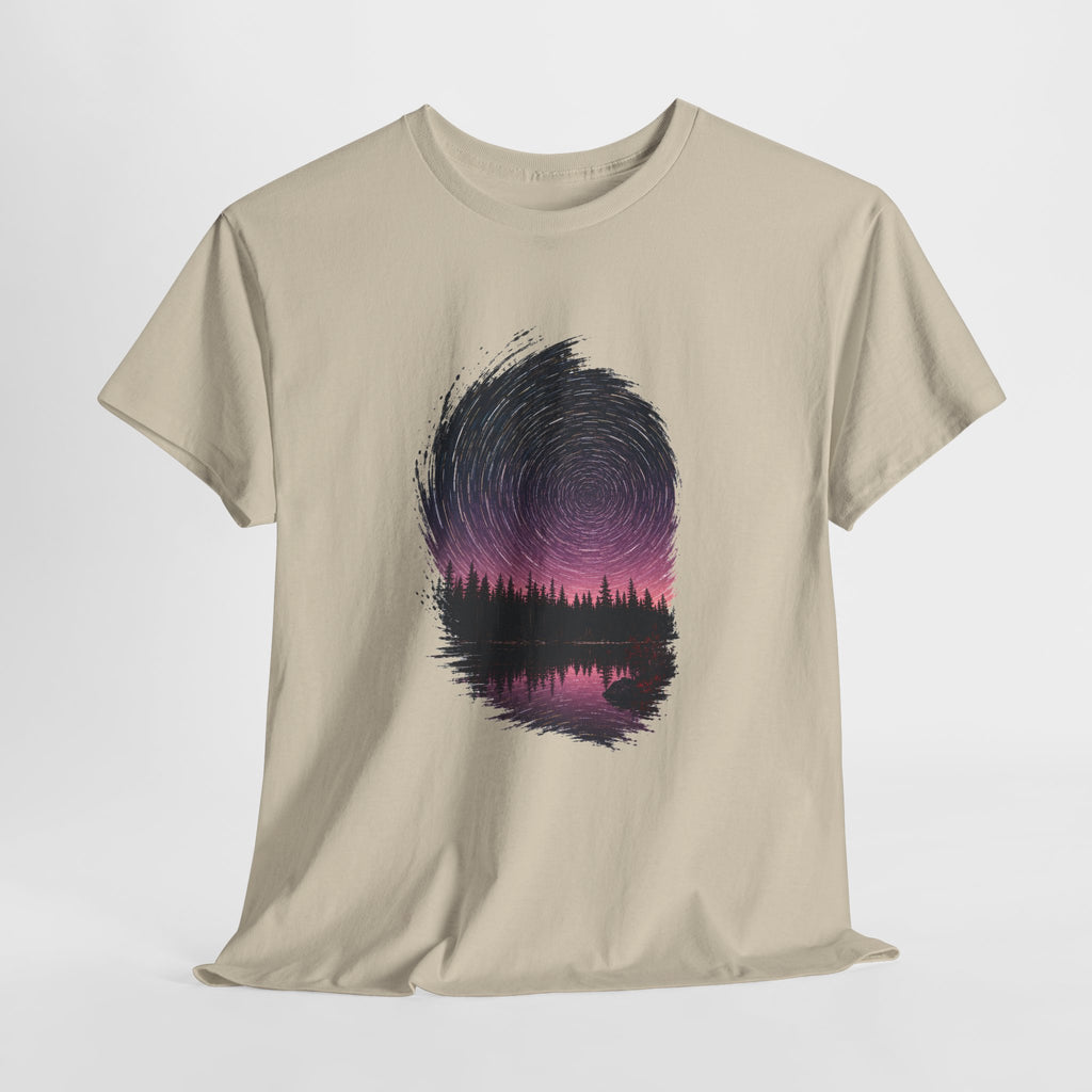 Cosmic Vortex Over a Pine Lake T-Shirt