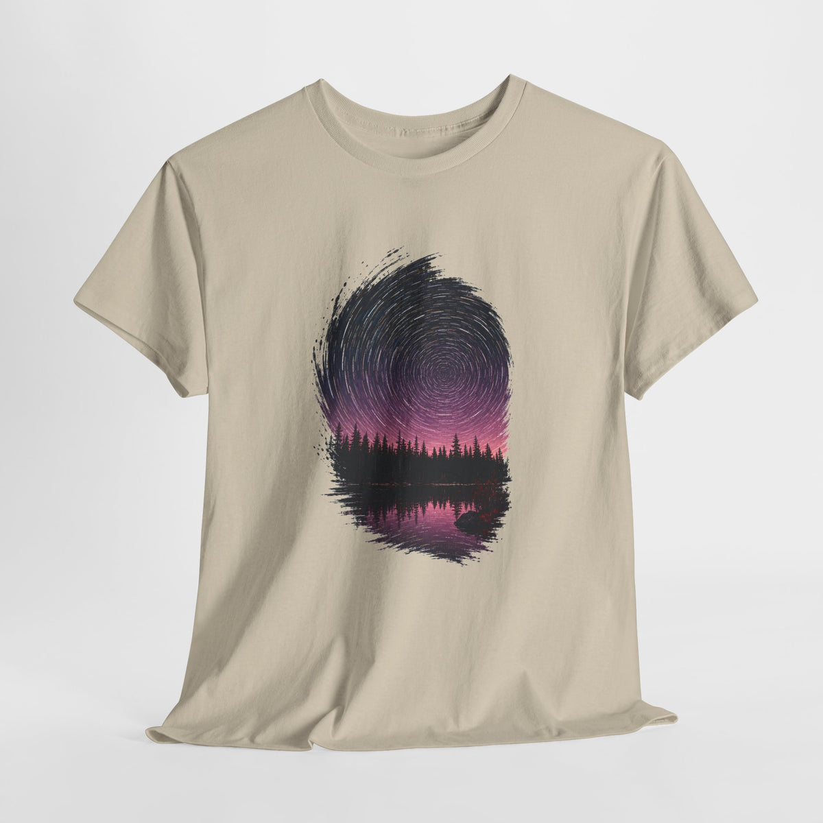 Cosmic Vortex Over a Pine Lake T-Shirt