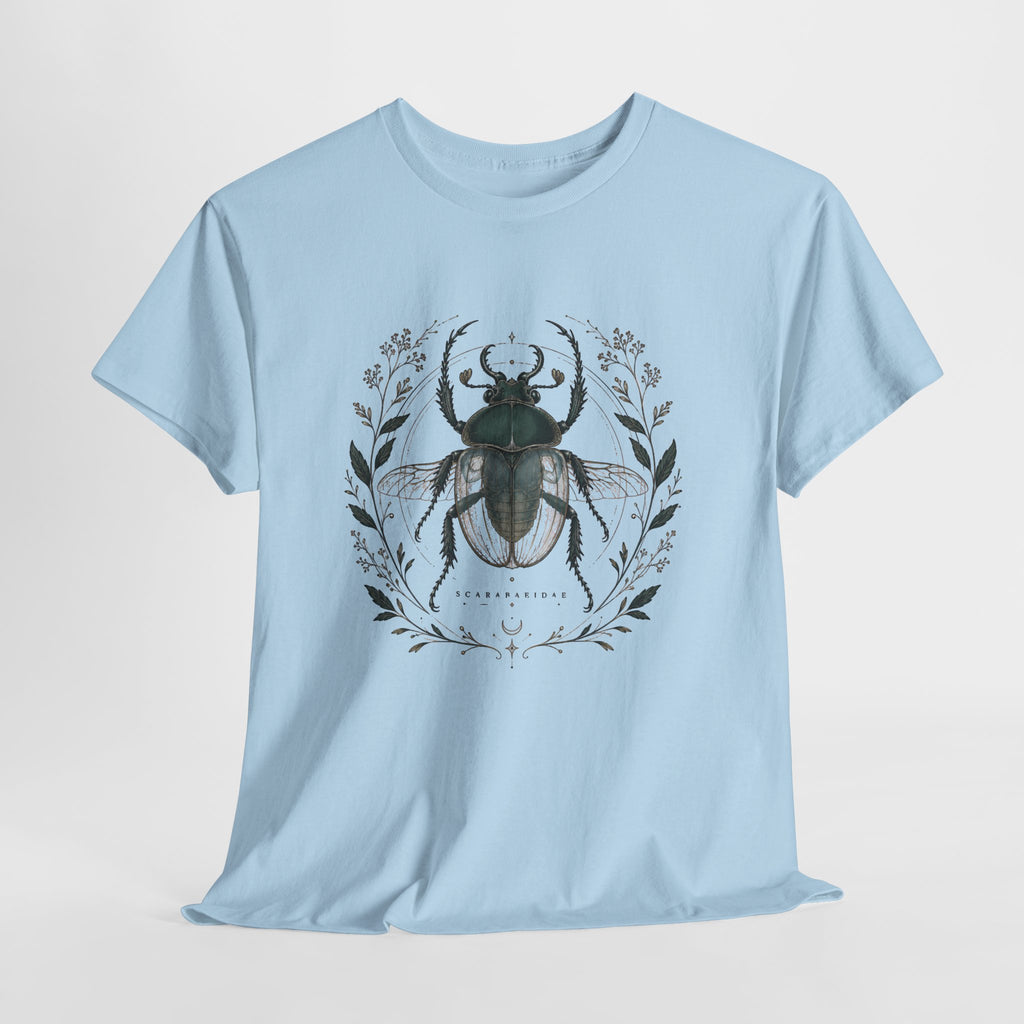 Scarab Botanical Emblem T-Shirt