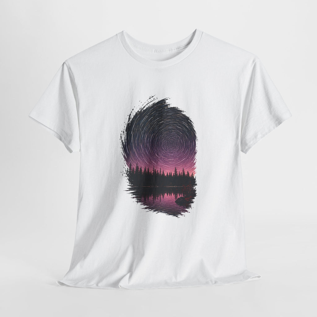 Cosmic Vortex Over a Pine Lake T-Shirt