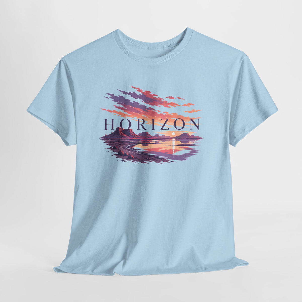 Watercolour Horizon at Sunset T-Shirt