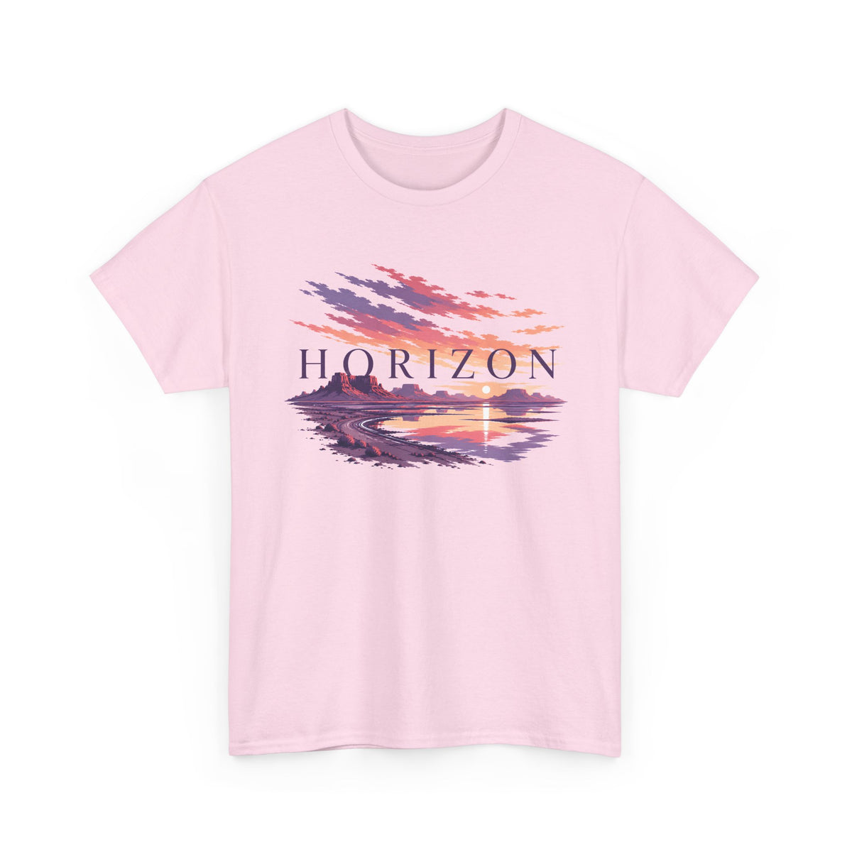 Watercolour Horizon at Sunset T-Shirt