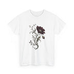 Vintage Burgundy Botanical Engraving T-Shirt