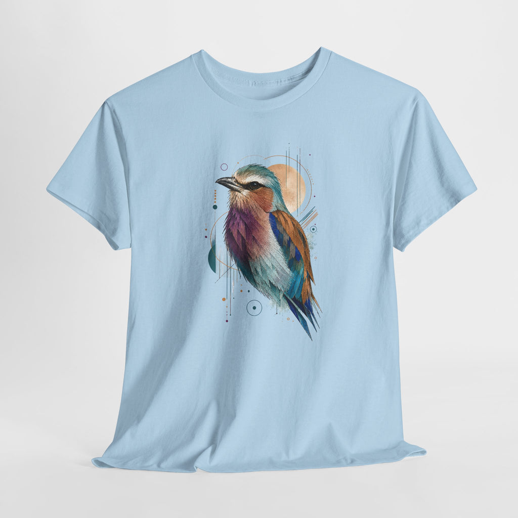 Vibrant Geometric Bird Portrait T-Shirt