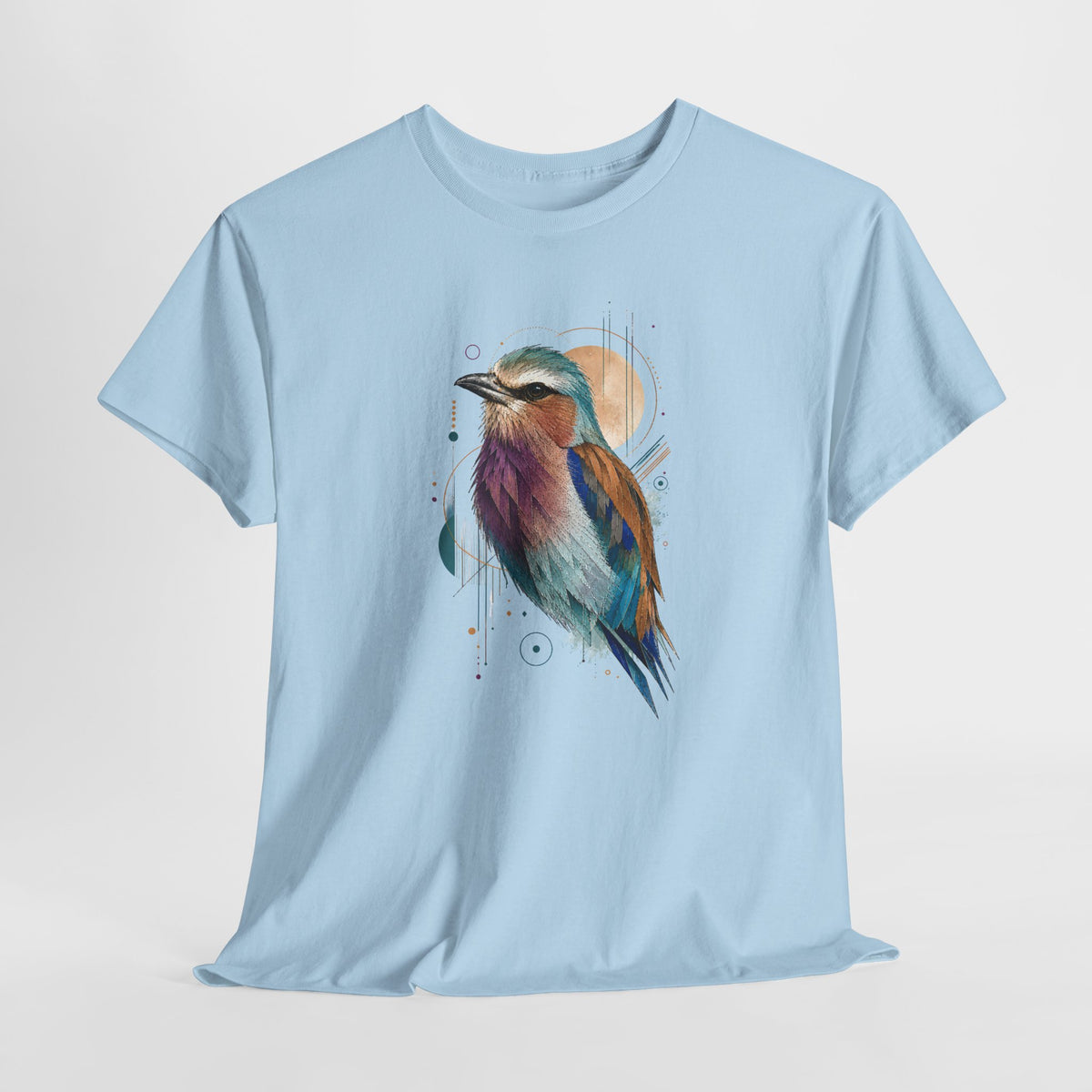 Vibrant Geometric Bird Portrait T-Shirt