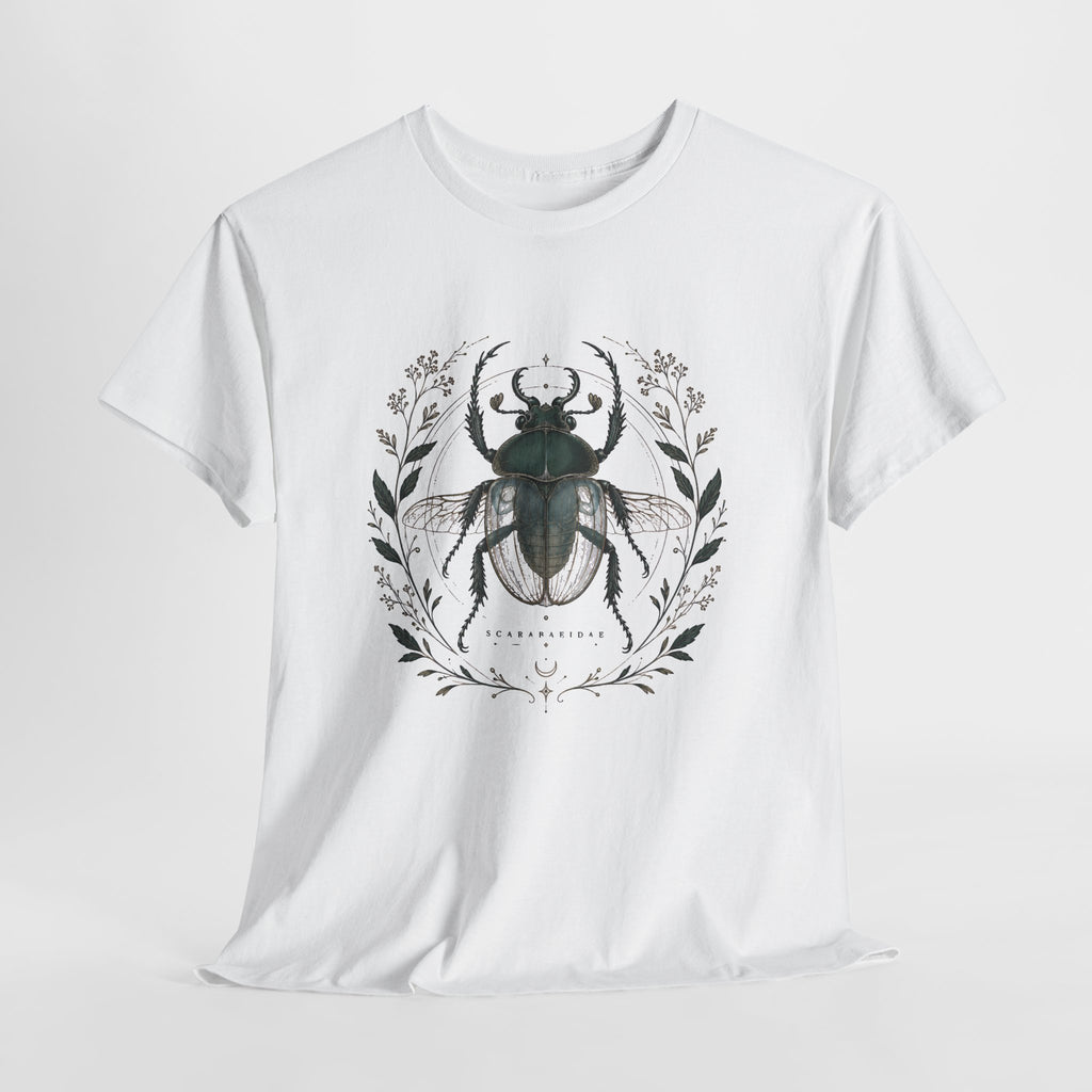 Scarab Botanical Emblem T-Shirt