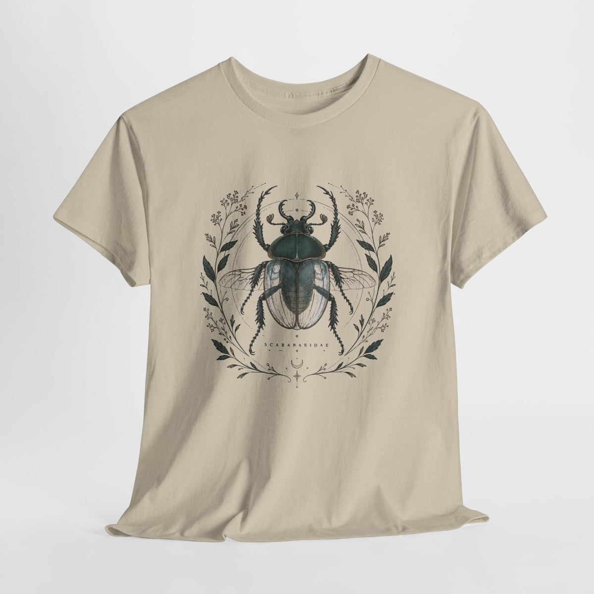 Scarab Botanical Emblem T-Shirt