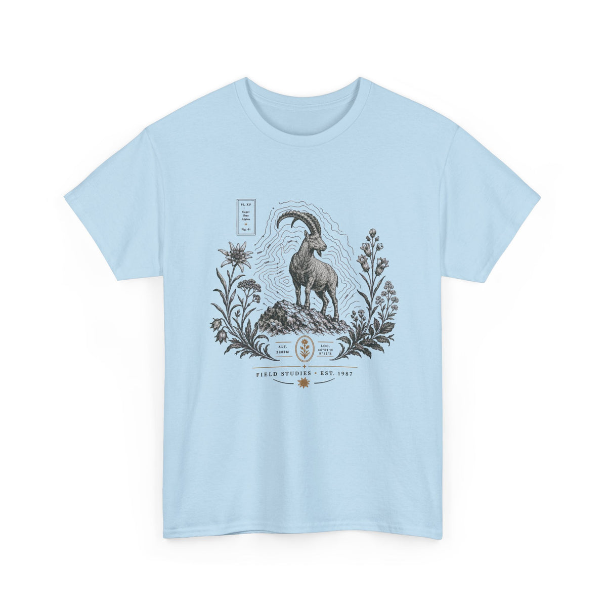 Vintage Alpine Ibex Field Studies Emblem T-Shirt