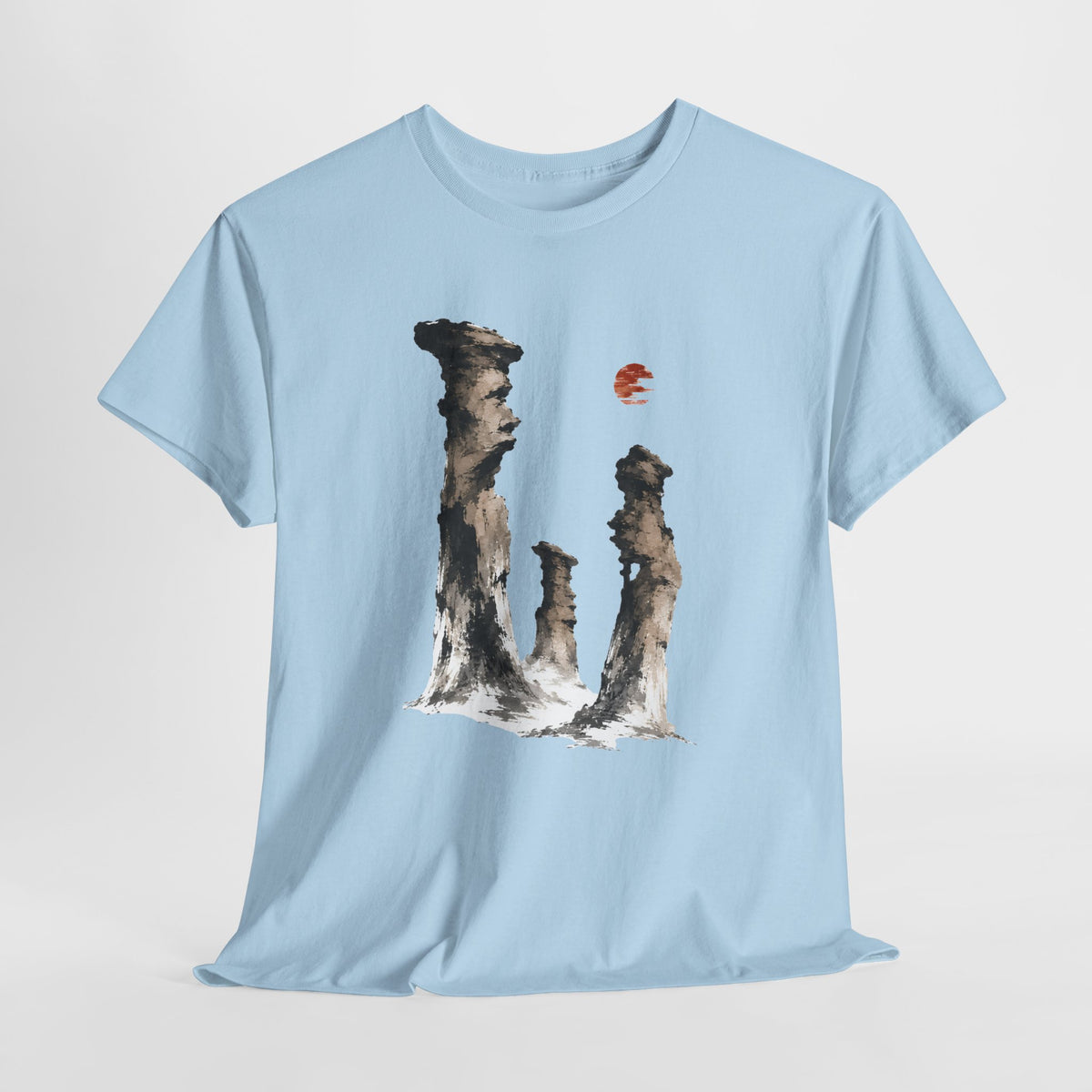 Ink-Wash Hoodoo Landscape T-Shirt