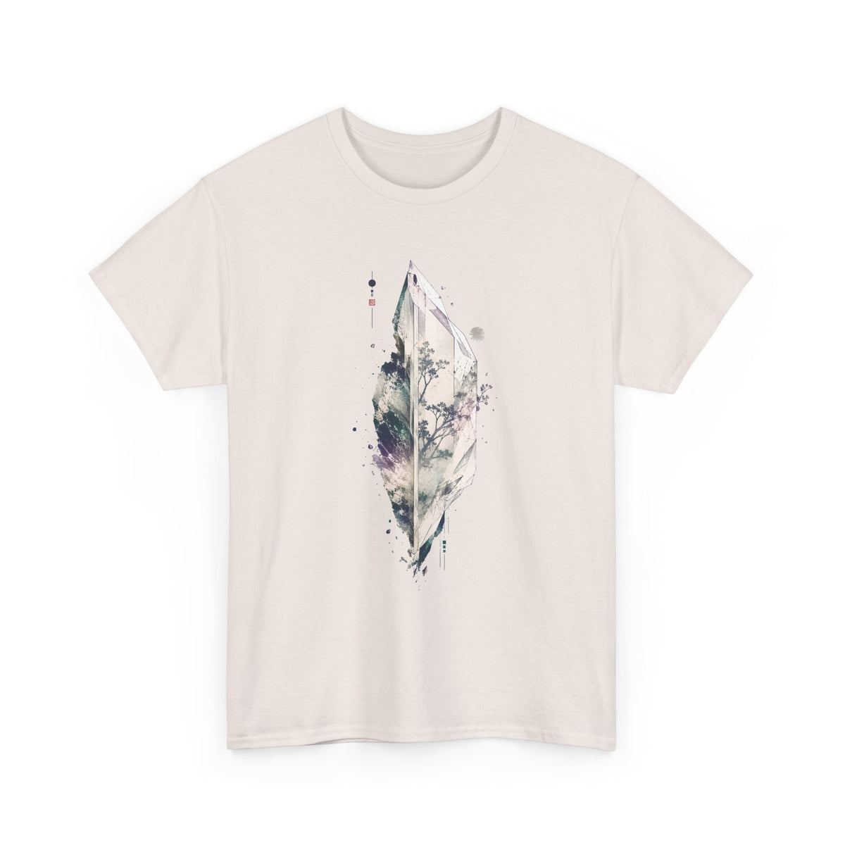 Crystal and Botanical Illustration T-Shirt
