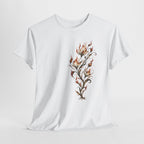 Burning Floral Engraving T-Shirt