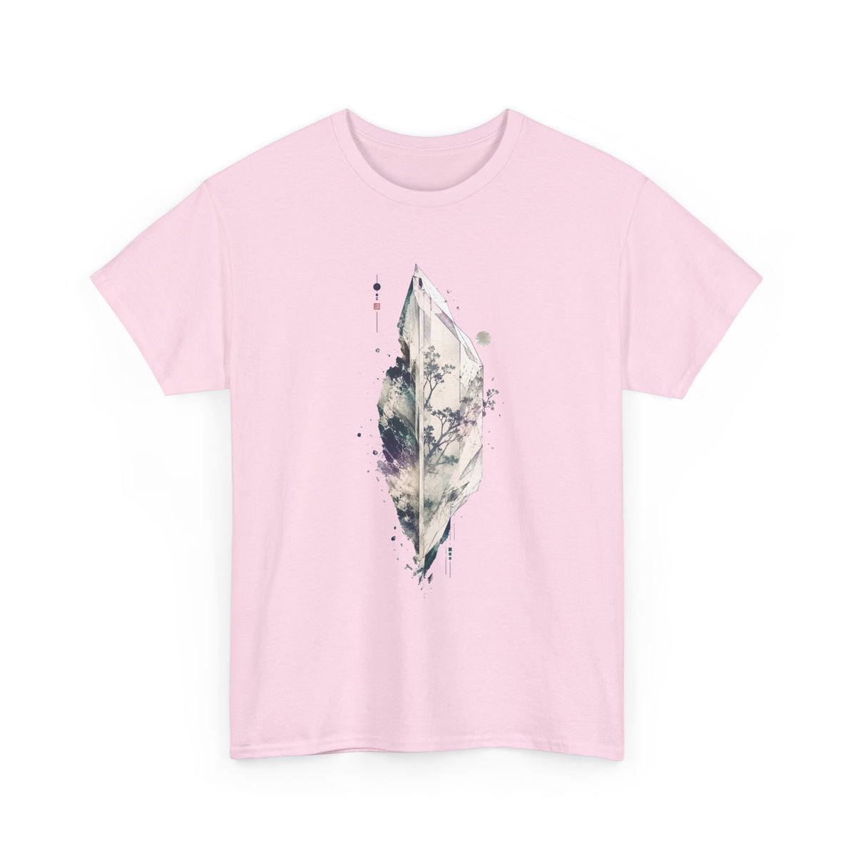 Crystal and Botanical Illustration T-Shirt