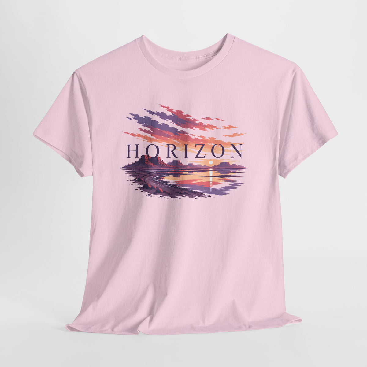 Watercolour Horizon at Sunset T-Shirt