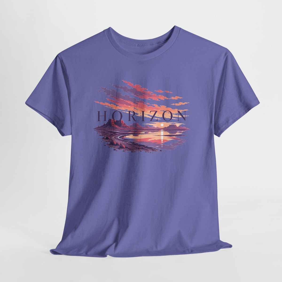 Watercolour Horizon at Sunset T-Shirt