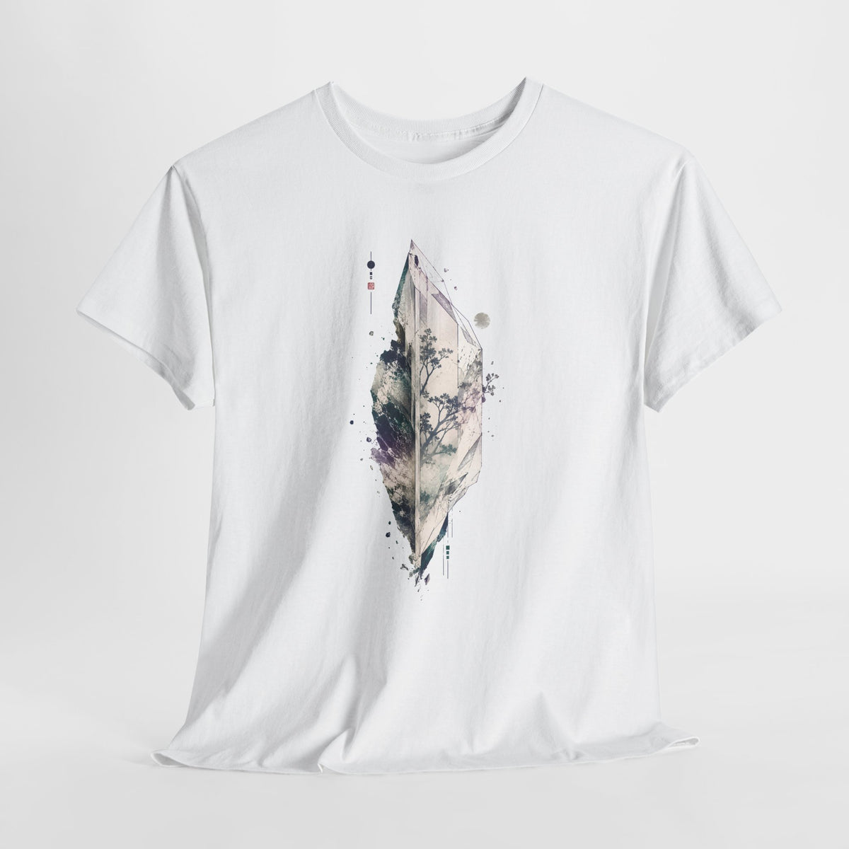 Crystal and Botanical Illustration T-Shirt