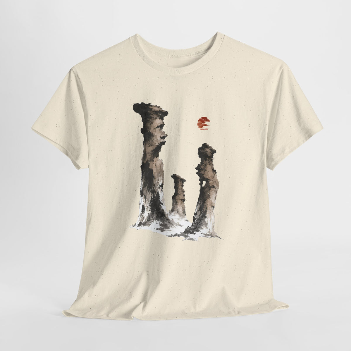 Ink-Wash Hoodoo Landscape T-Shirt