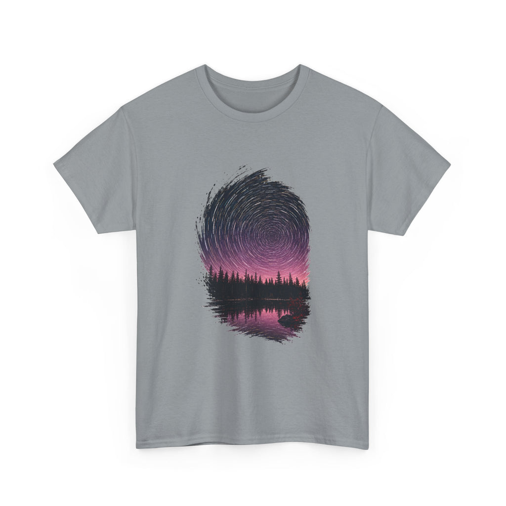 Cosmic Vortex Over a Pine Lake T-Shirt