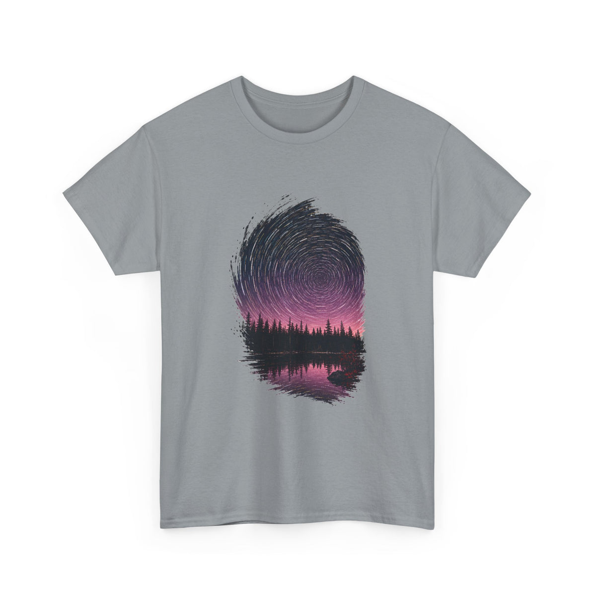 Cosmic Vortex Over a Pine Lake T-Shirt