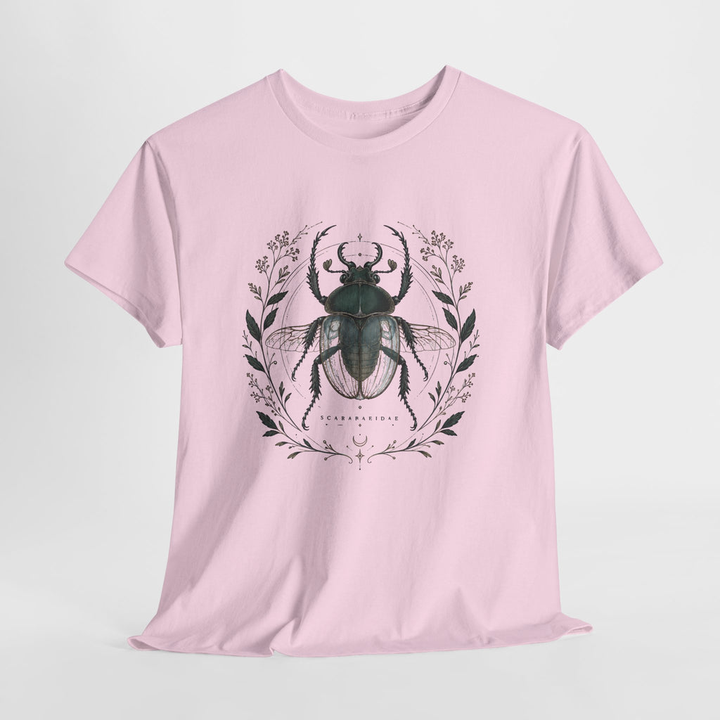 Scarab Botanical Emblem T-Shirt