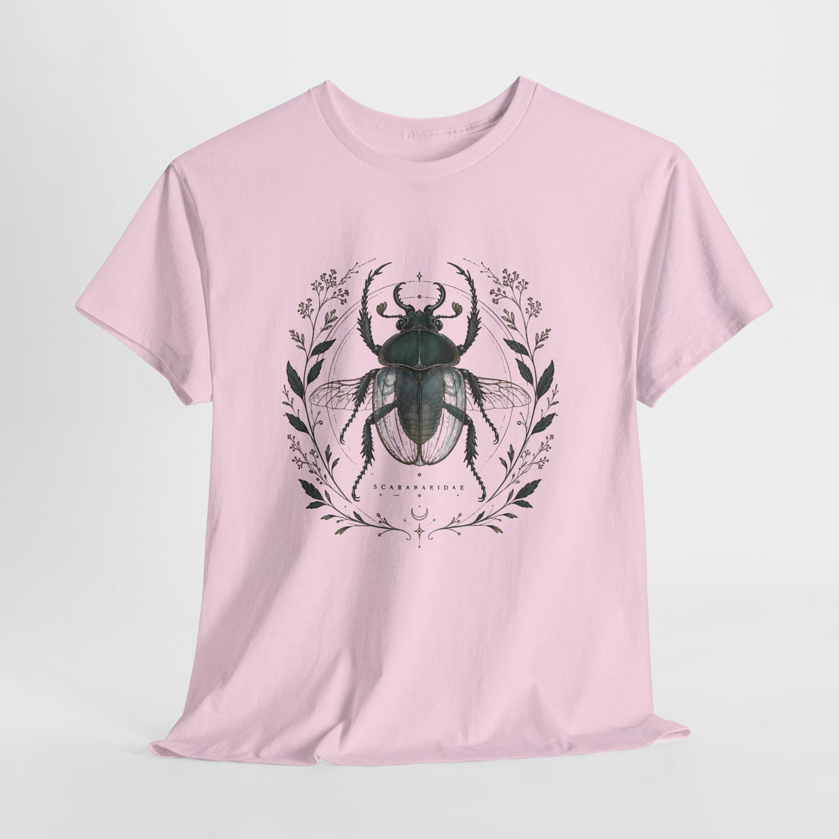 Scarab Botanical Emblem T-Shirt