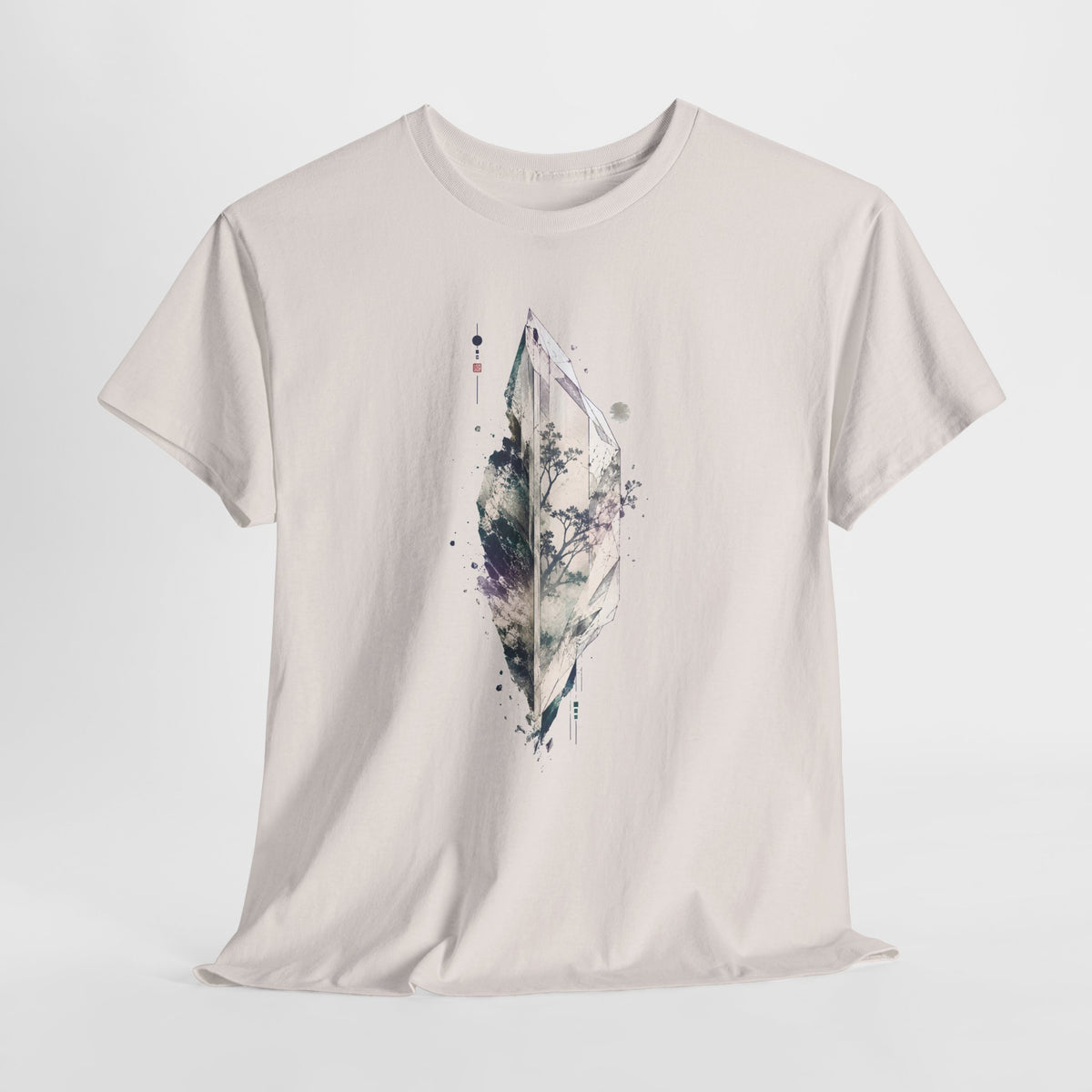 Crystal and Botanical Illustration T-Shirt