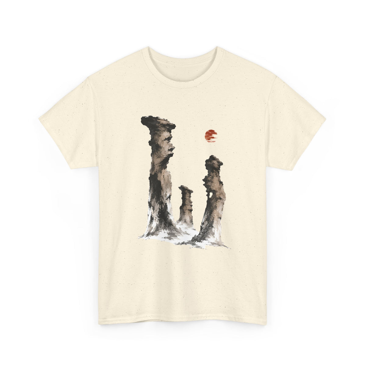 Ink-Wash Hoodoo Landscape T-Shirt