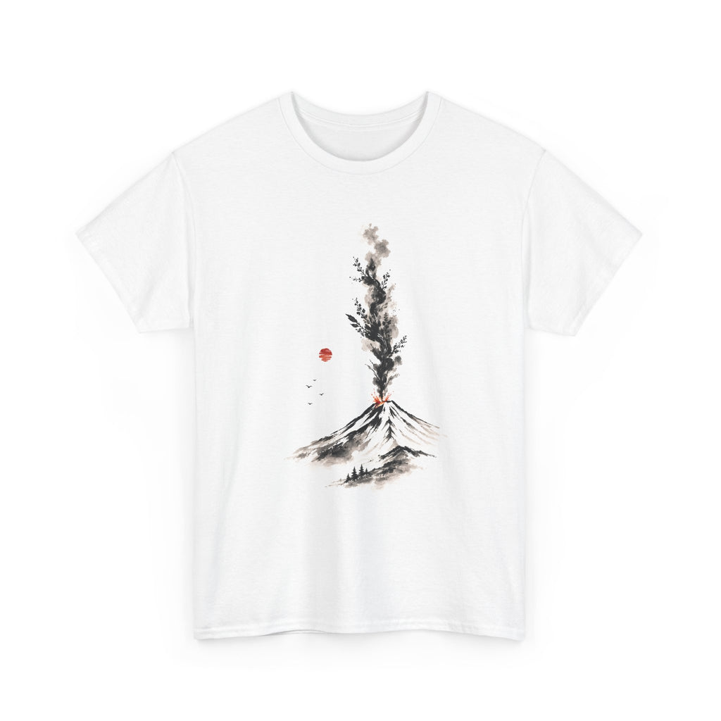 Volcano Beneath a Red Sun T-Shirt