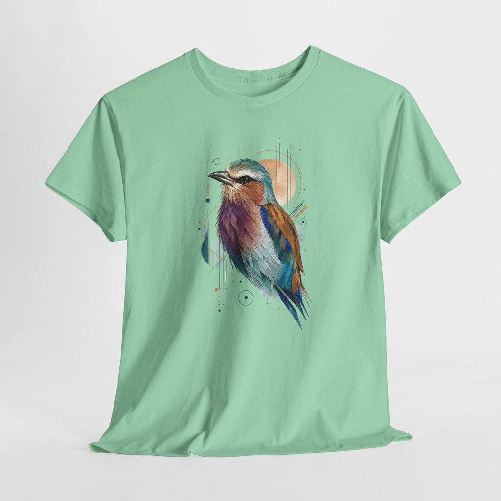 Vibrant Geometric Bird Portrait T-Shirt