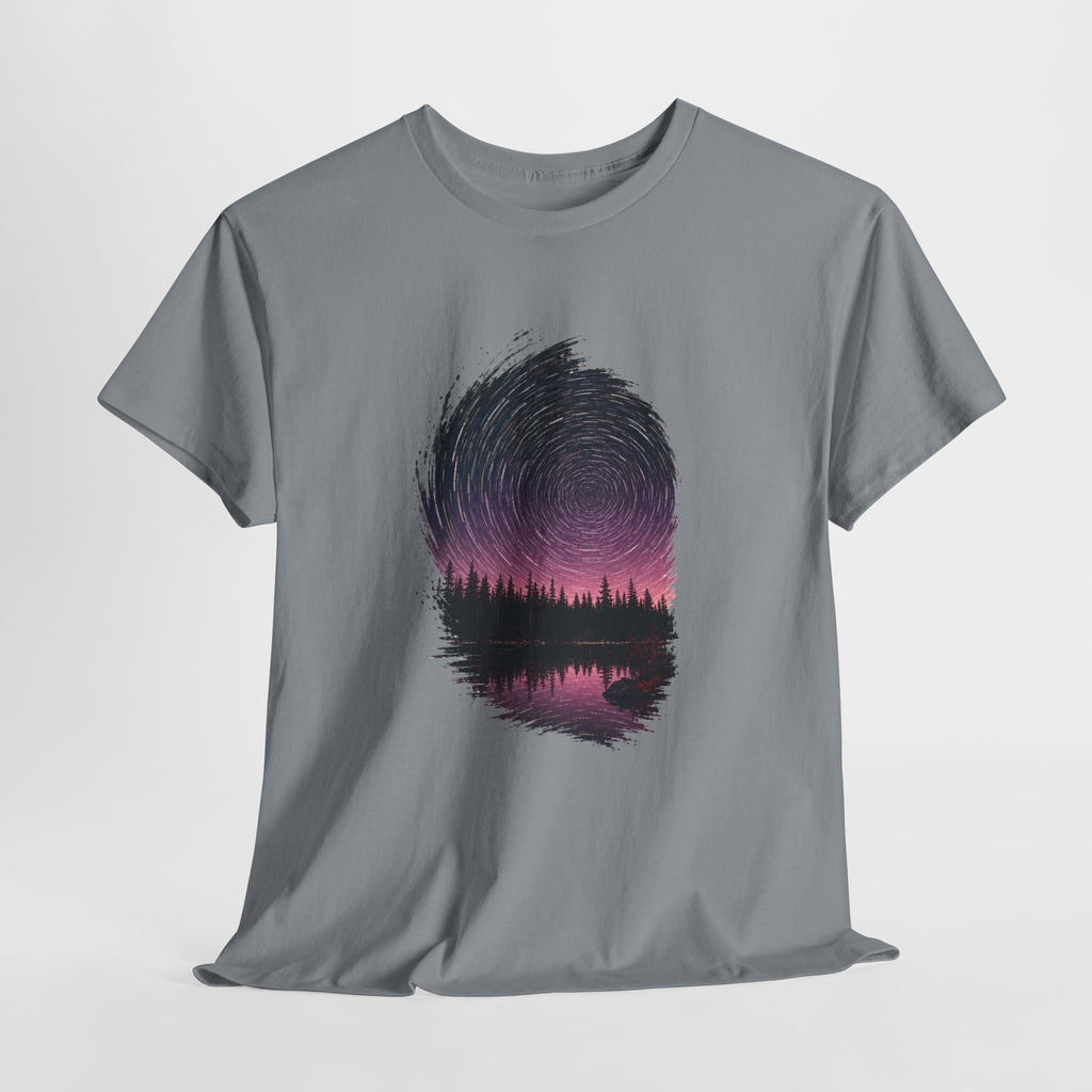 Cosmic Vortex Over a Pine Lake T-Shirt
