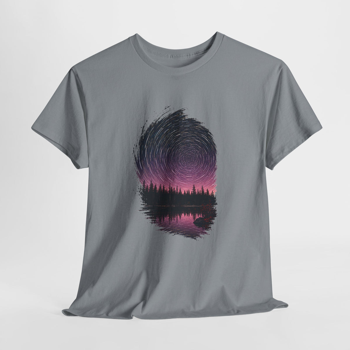 Cosmic Vortex Over a Pine Lake T-Shirt