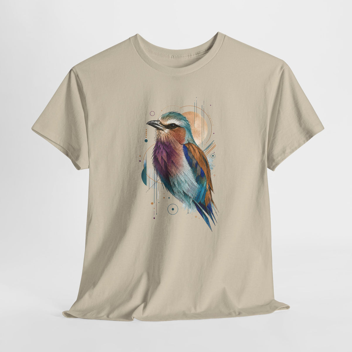 Vibrant Geometric Bird Portrait T-Shirt