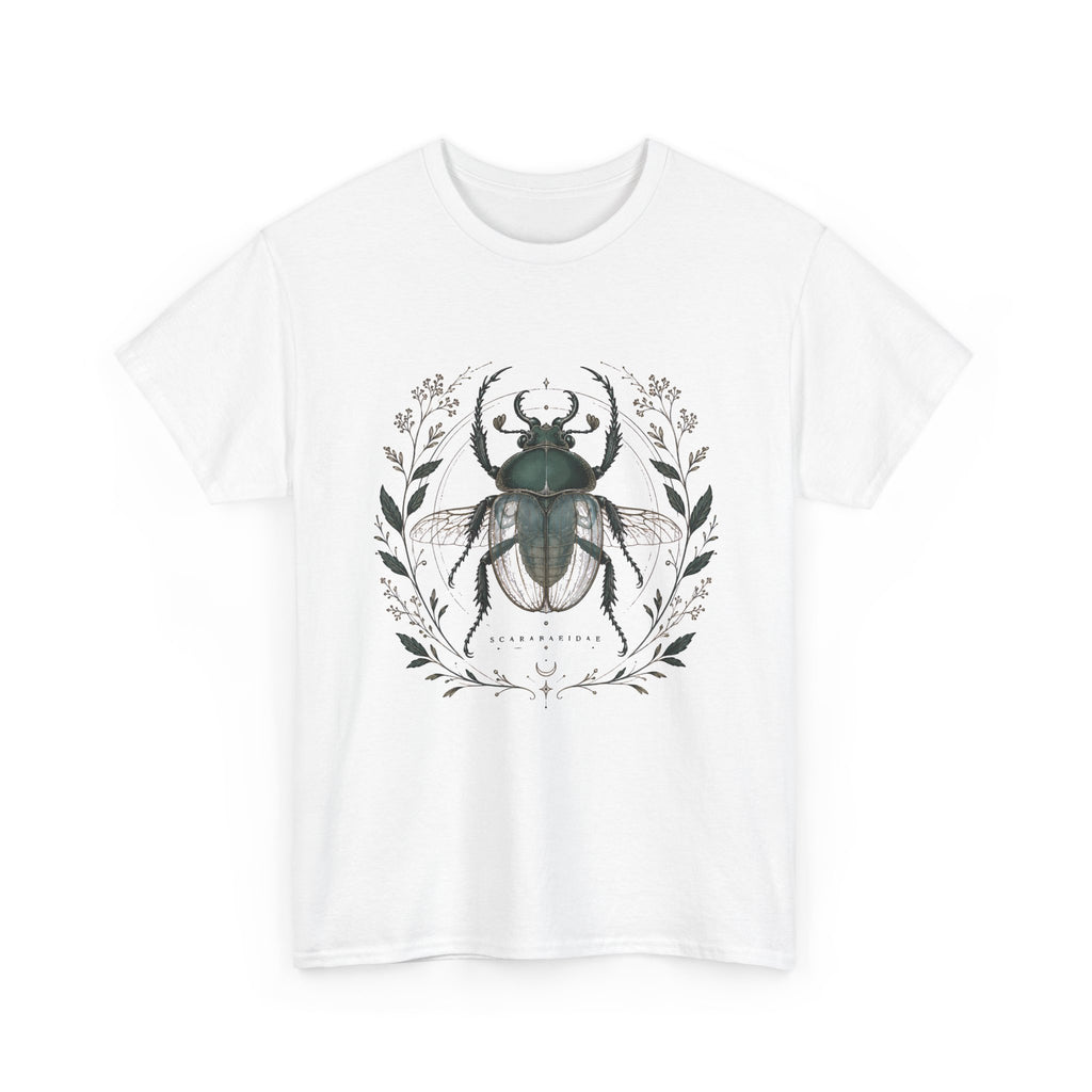 Scarab Botanical Emblem T-Shirt