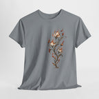 Burning Floral Engraving T-Shirt
