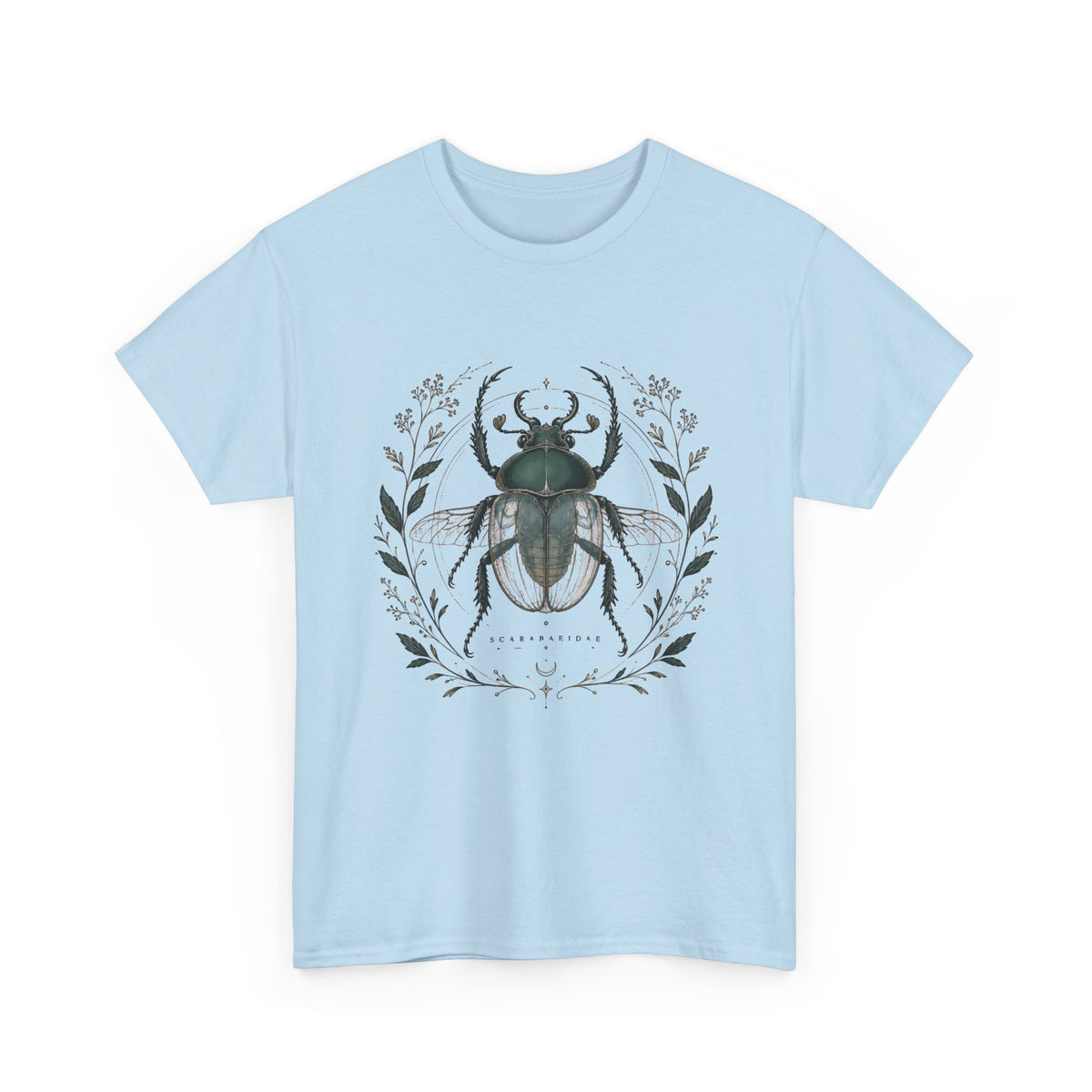 Scarab Botanical Emblem T-Shirt