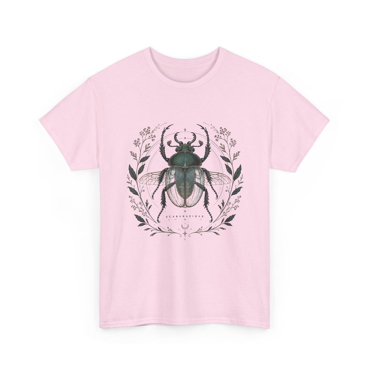 Scarab Botanical Emblem T-Shirt