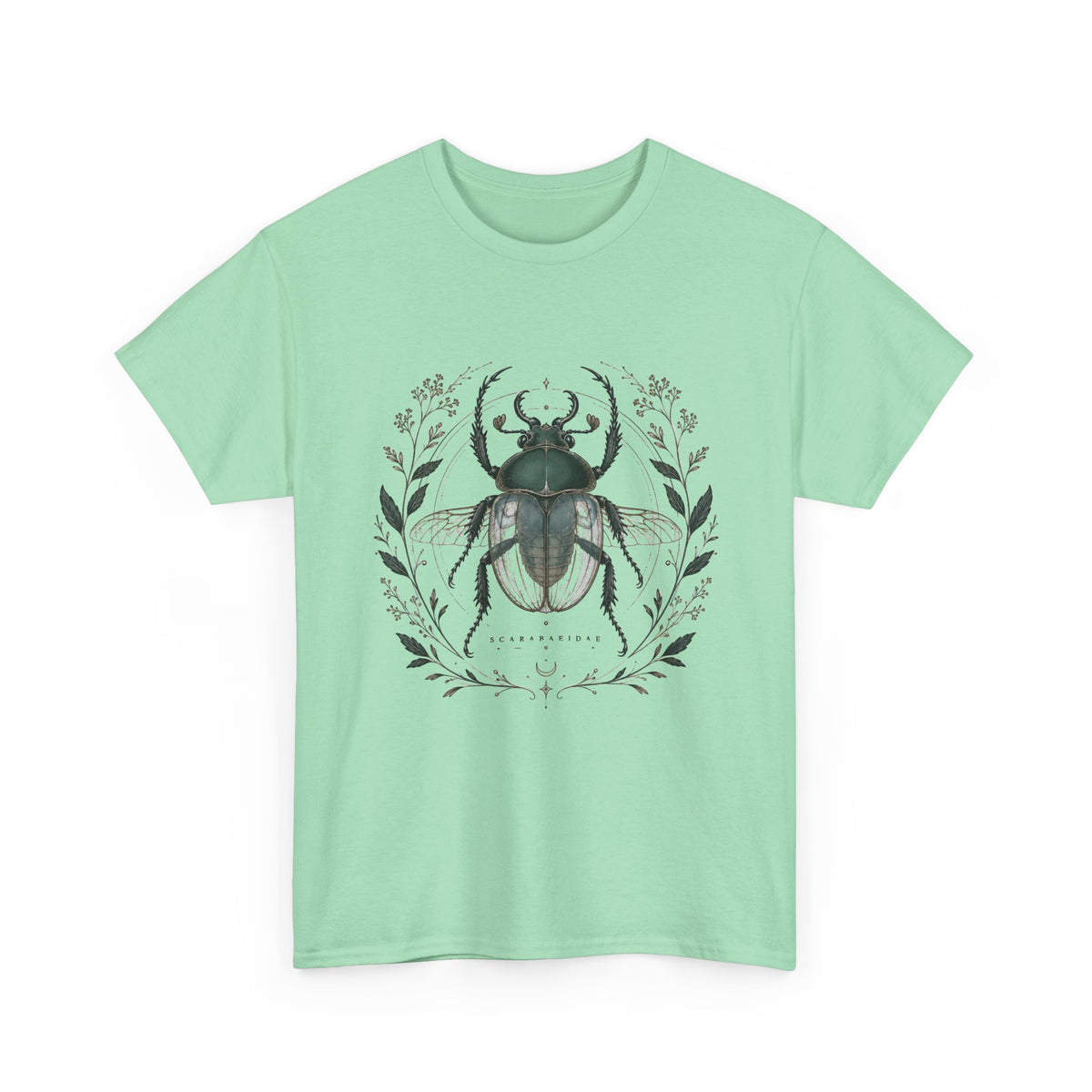 Scarab Botanical Emblem T-Shirt